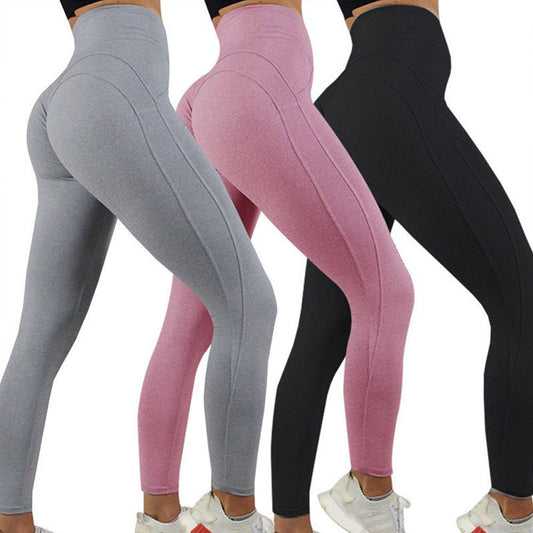 Solid Colour Exercise Leggings