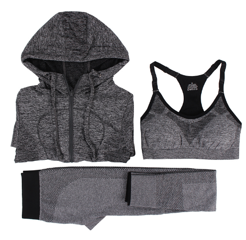 3 Piece Women's Fitness Yoga Running Athletic Tracksuits Bra & Pants