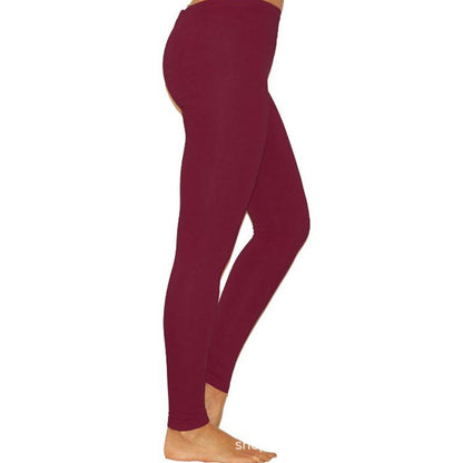 Solid Colour Stretch Leggings