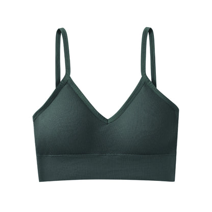 Tube Top With Pads And Bottoming Sports Bra For Women