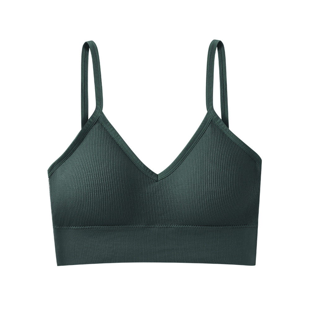 Tube Top With Pads And Bottoming Sports Bra For Women