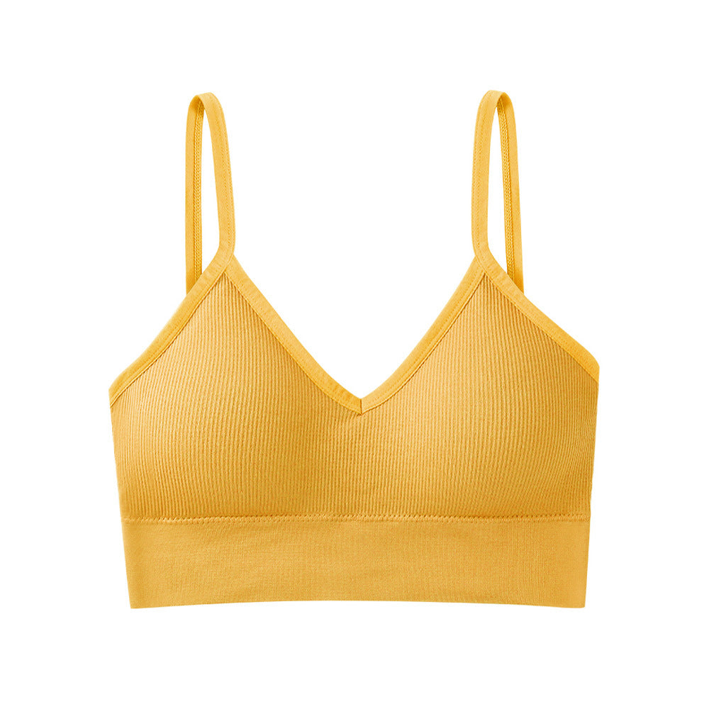 Tube Top With Pads And Bottoming Sports Bra For Women