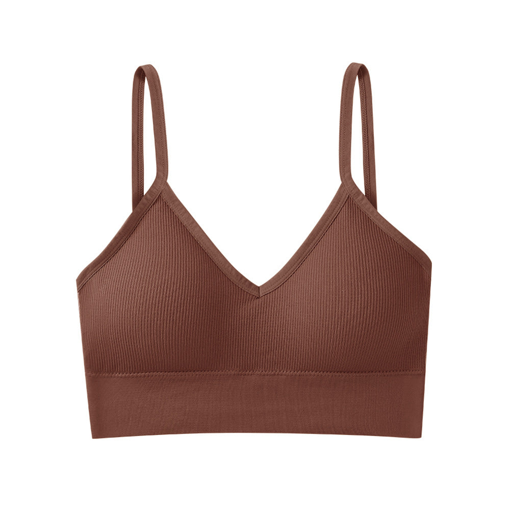 Tube Top With Pads And Bottoming Sports Bra For Women