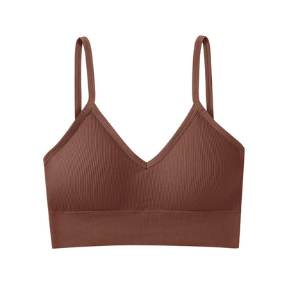 Tube Top With Pads And Bottoming Sports Bra For Women