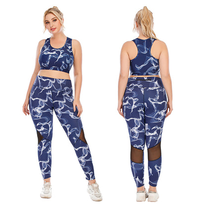 Oversized Yoga Suit Tight Pants Sports Bra