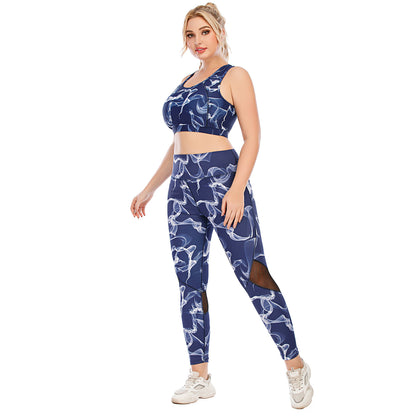 Oversized Yoga Suit Tight Pants Sports Bra