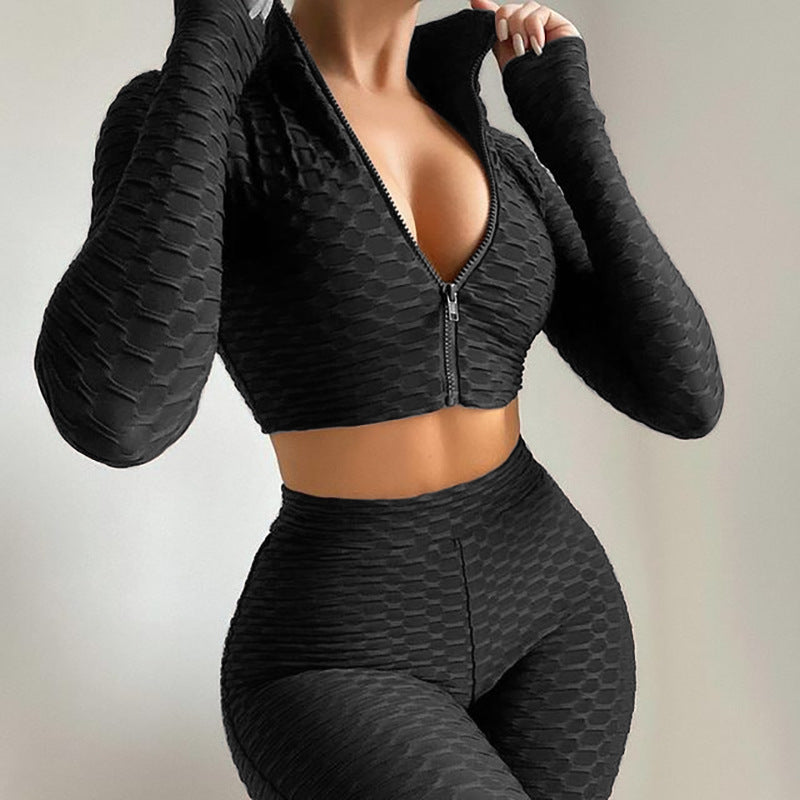 2 Piece Women's Zip Yoga Set