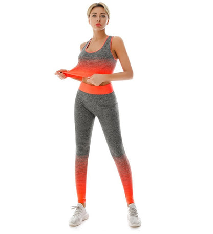 2 Piece Women's Gradient Yoga Set